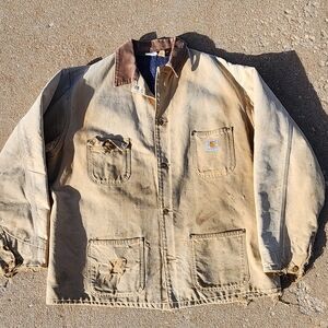 Vintage Carhartt Men's Blanket Lined Work Jacket Size XL/XXL 54" Chest